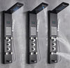 #1276 Black Stainless Steel LED Shower Panel 5-Funtion Tower Rain&Waterfall Massage Jets System Mixer