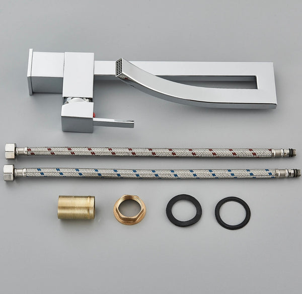 #1478 CHROME HIGH ARC WATERFALL VANITY FAUCET