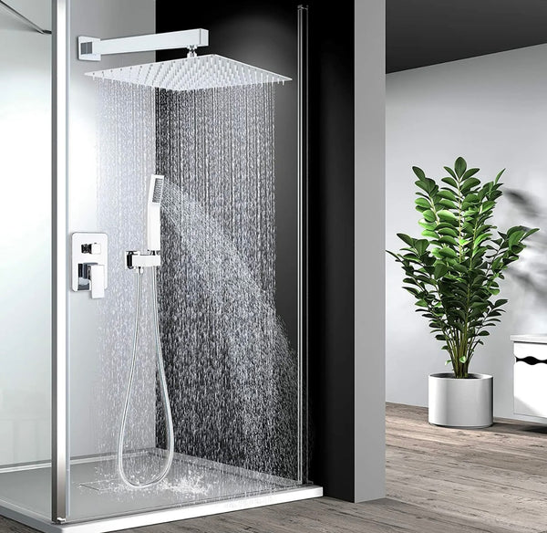 #1000 12 INCH CHROME 2 FUNCTION SHOWER SYSTEM