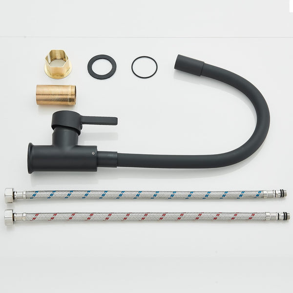 #1546 MATTE BLACK FLEX BAR/KITCHEN SINK FAUCET