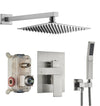 #1041 8-INCH BRUSHED NICKEL 2 FUNCTION CONCEALED SHOWER SET