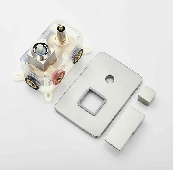 #1013 12-INCH LED BRUSHED NICKEL 3-FUNCTION SHOWER SET