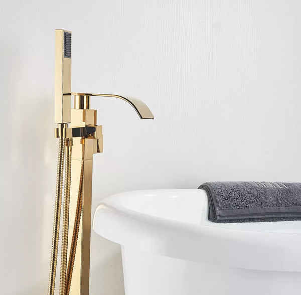 #1613 gold 2 function tub filler faucet