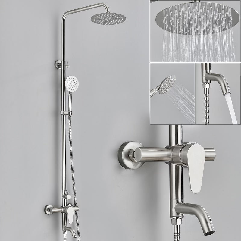 3 In 1 Slim Exposed Rainfall Shower System