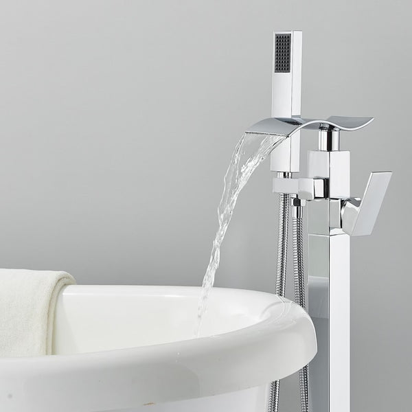 #1608 Chrome 2 function waterfall tub filler faucet