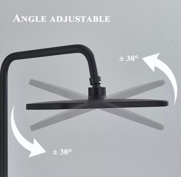 #1167 SMART MATTE BLACK 4 IN 1 EXPOSED SHOWER SET