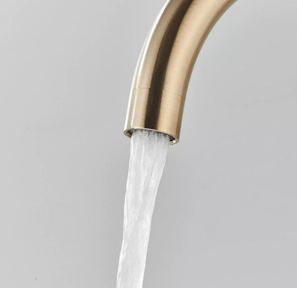 #1615 BRUSHED GOLD FREESTANDING TUB FILLER FAUCET