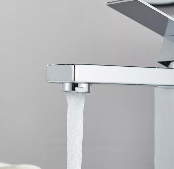 #1444 CHROME WATERFALL VANITY FAUCET