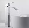 #1468 Chrome Waterfall spout vessel faucet