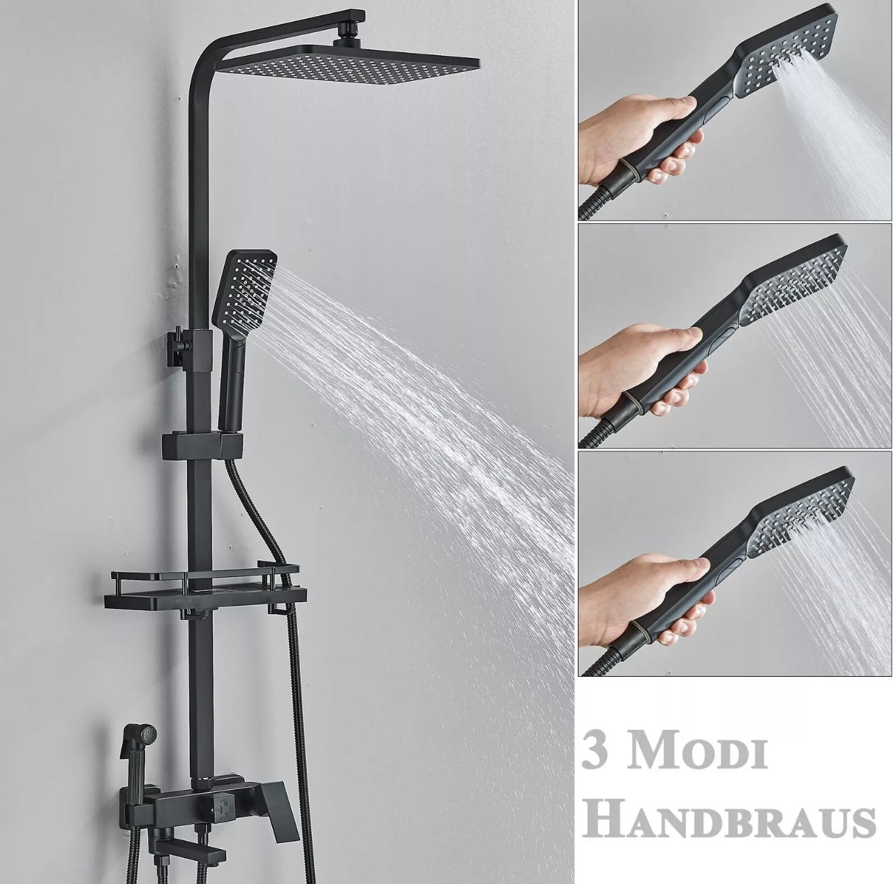 4 IN 1 RAINFALL EXPOSED SHOWER SYSTEM