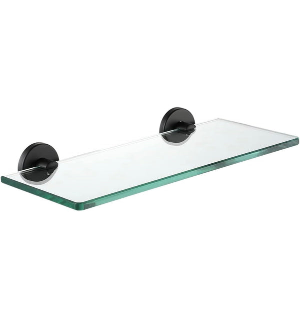 Contemporary Tempered Floating Glass Shelf