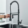 #1561 MATTE BLACK SPRING 2-FUNCTION PULL-DOWN KITCHEN FAUCET