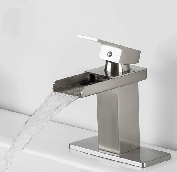 #1396 CHROME WATERFALL VANITY FAUCET