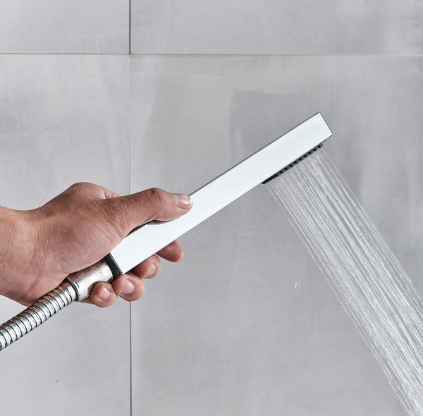 #1023 12 INCH CHROME 2 FUNCTION THERMOSTATIC SHOWER SYSTEM