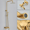 #1177 POLISHED GOLD SLIM 3 IN 1 EXPOSED SHOWER SET