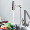 #1557 BRUSHED NICKEL 3 MODE PULL-OUT KITCHEN FAUCET