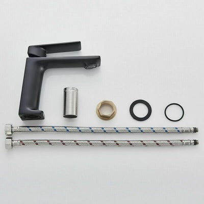 #1462 MATTE BLACK WATERFALL VANITY FAUCET