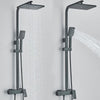 #1173 MATTE BLACK 3 IN 1 EXPOSED SHOWER SET