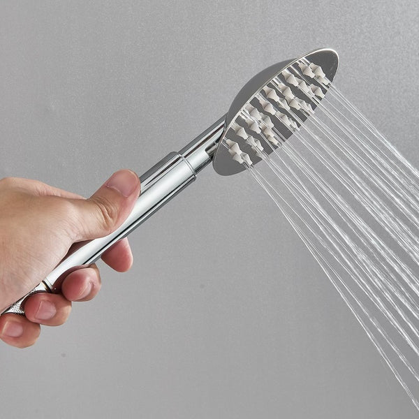 #1175 CHROME 2 IN 1 EXPOSED SHOWER SET WITH THERMOSTATIC VALVE