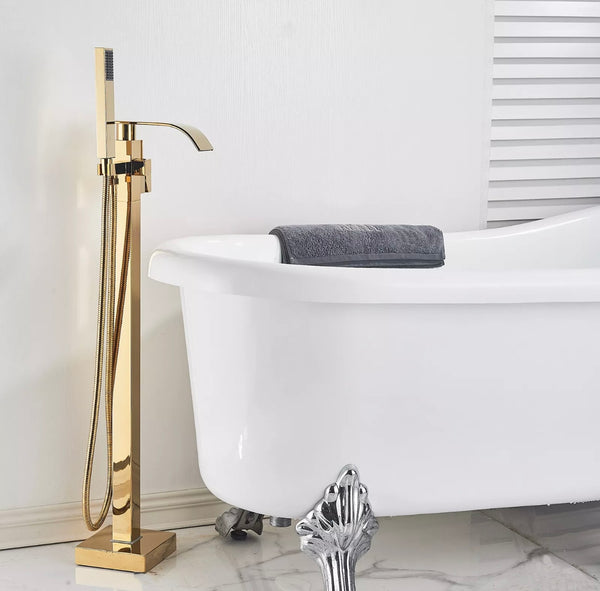 #1613 gold 2 function tub filler faucet