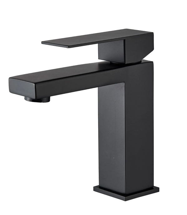#1409 MATTE BLACK LAVATORY WATERFALL VANITY FAUCET