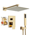 #1032 12-INCH GOLD 2 FUNCTION SHOWER SET