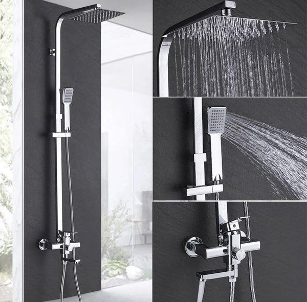 #1157 CHROME 3 IN 1 EXPOSED SHOWER SYSTEM