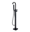 #1607 Matte black 2 function waterfall spout tub filler faucet