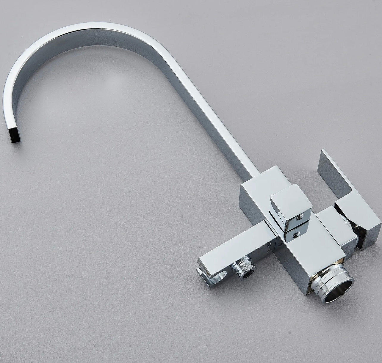 Chrome 2 function waterfall spout tub filler faucet