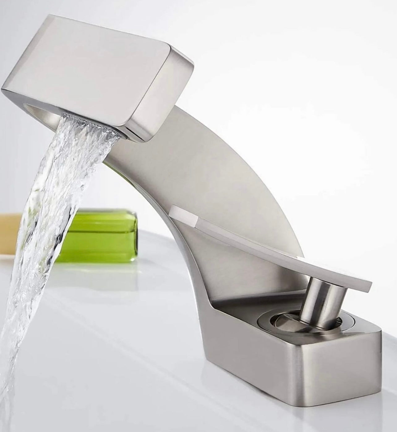 Waterfall Bathroom Sink Faucet 1 Hole Vanity Basin Mixer Single Handle Tap